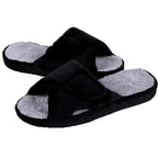 Fuzzy House Slippers for Women New Terry Cloth Arch Support Cotton Slippers Four Seasons Open Toe Indoor Flat Slippers