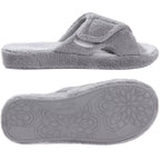 Fuzzy House Slippers for Women New Terry Cloth Arch Support Cotton Slippers Four Seasons Open Toe Indoor Flat Slippers